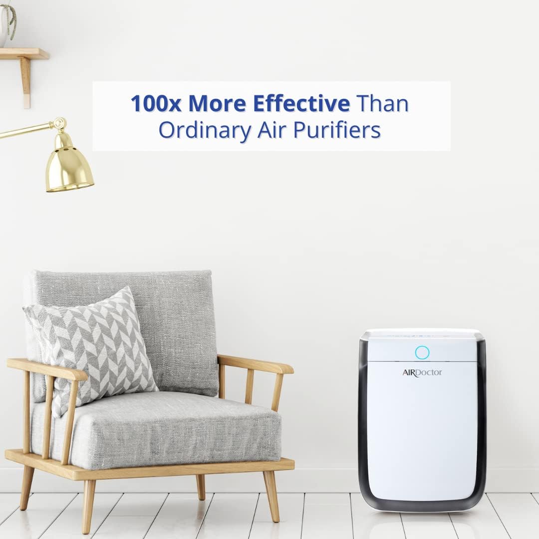 AIRDOCTOR 4-in-1 Air Purifier for Home and Large Rooms with UltraHEPA, Carbon & VOC Filters