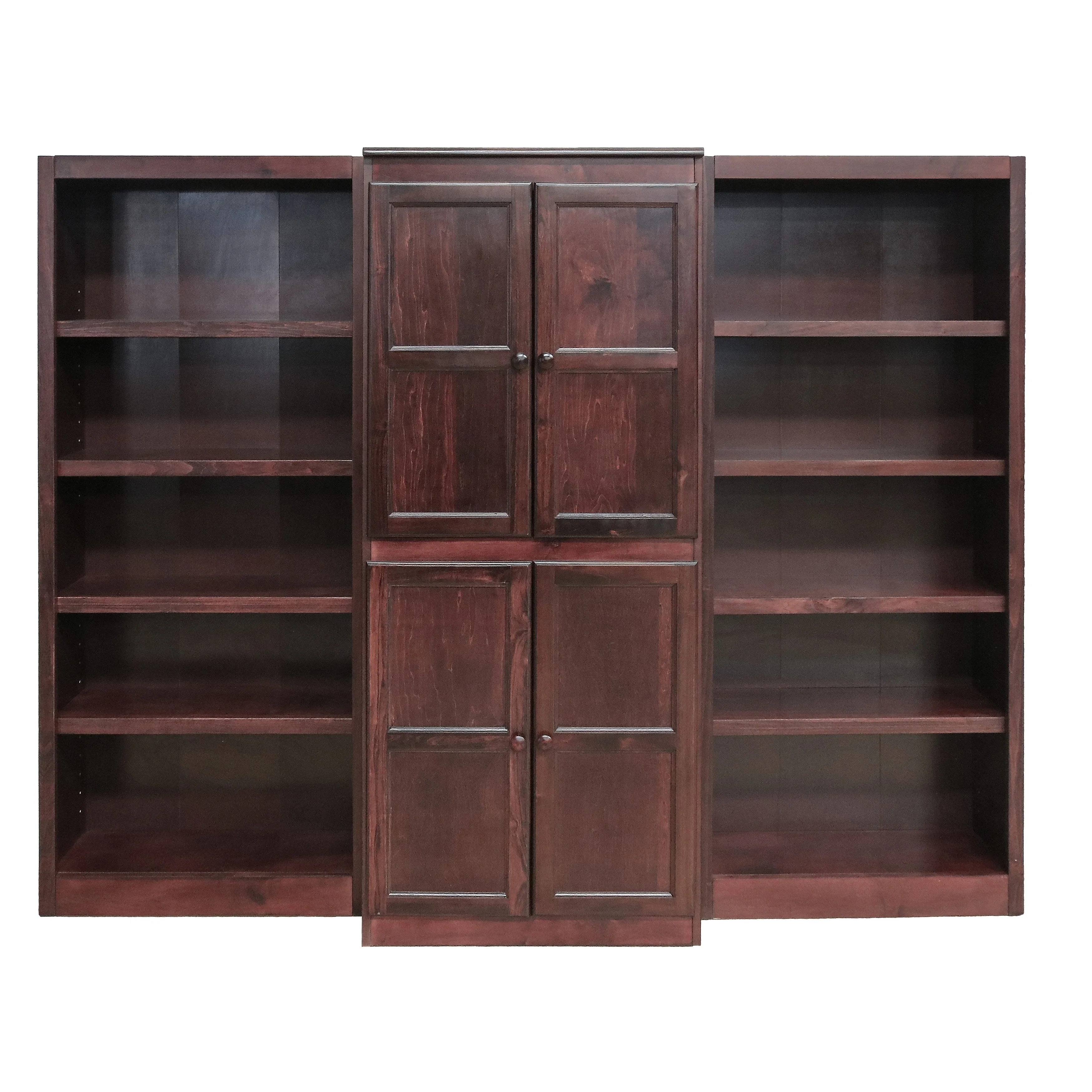 Concepts in Wood WKT3072 3-Piece Wall and Storage System, 15 Shelves Oak Oak Finish