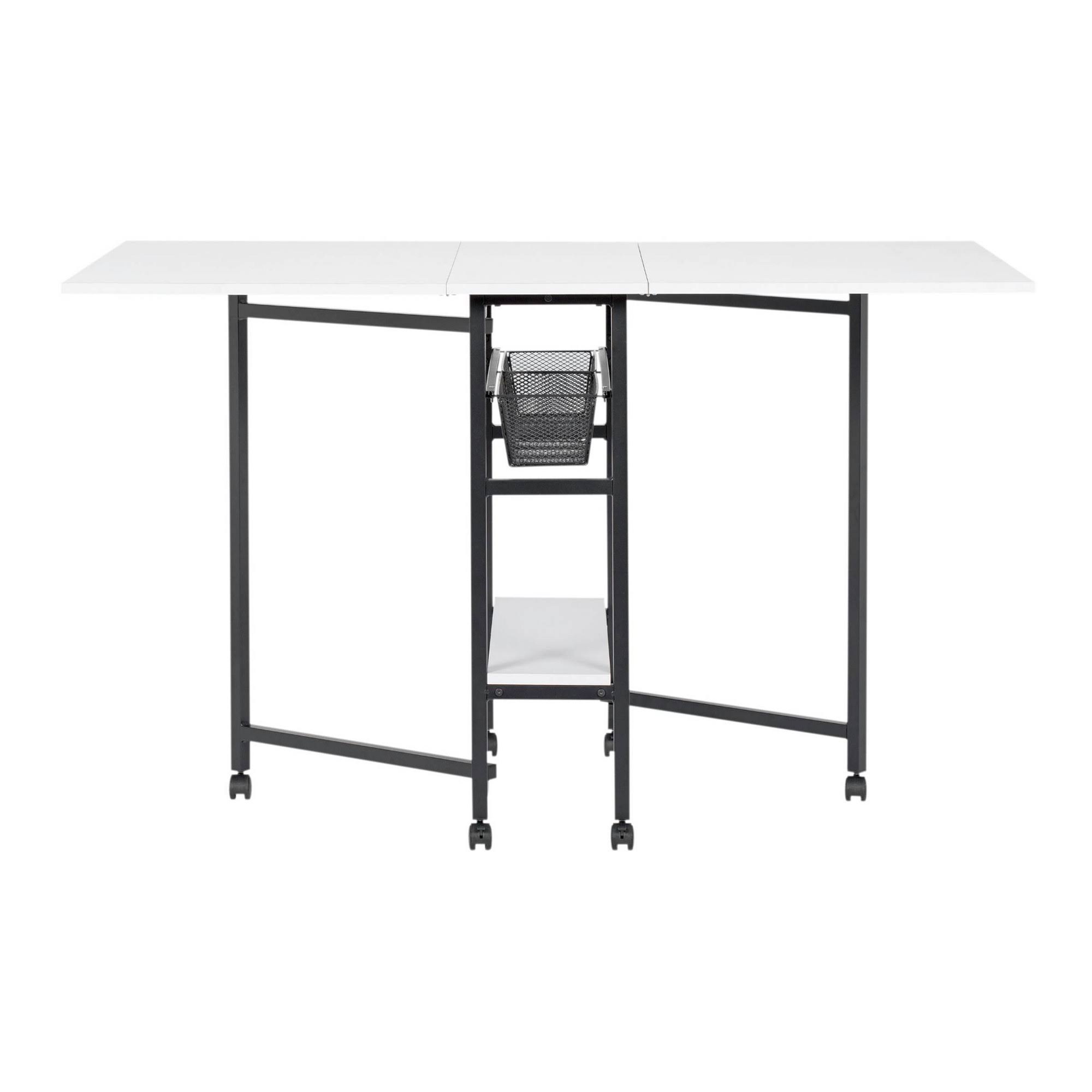 Sew Ready Standing Height Craft/Cutting Table with Baskets (36x22 H)