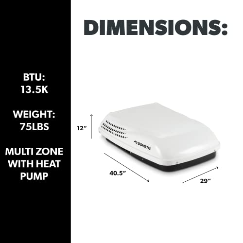 Dometic Penguin II High Efficiency, Low Profile Rooftop Air Conditioner, Ducted or Non-Ducted Application