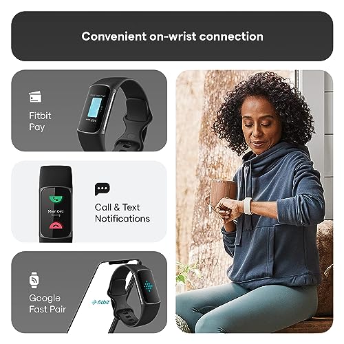 Fitbit Charge 5 Advanced Health & Fitness Tracker with Built-in GPS, Stress Management Tools, Sleep Tracking, 24/7 Heart Rate and More