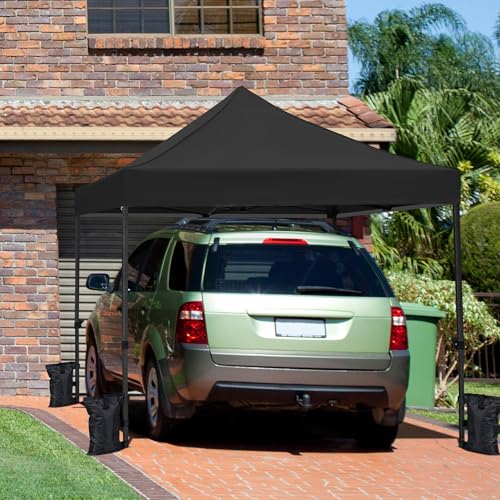 Yaheetech Heavy Duty Pop Up Canopy Tent, 10x20 Commercial Instant Shelter Tent for Wedding, Parties, Adjustable Outdoor Canopy with Wheeled Carry Bag
