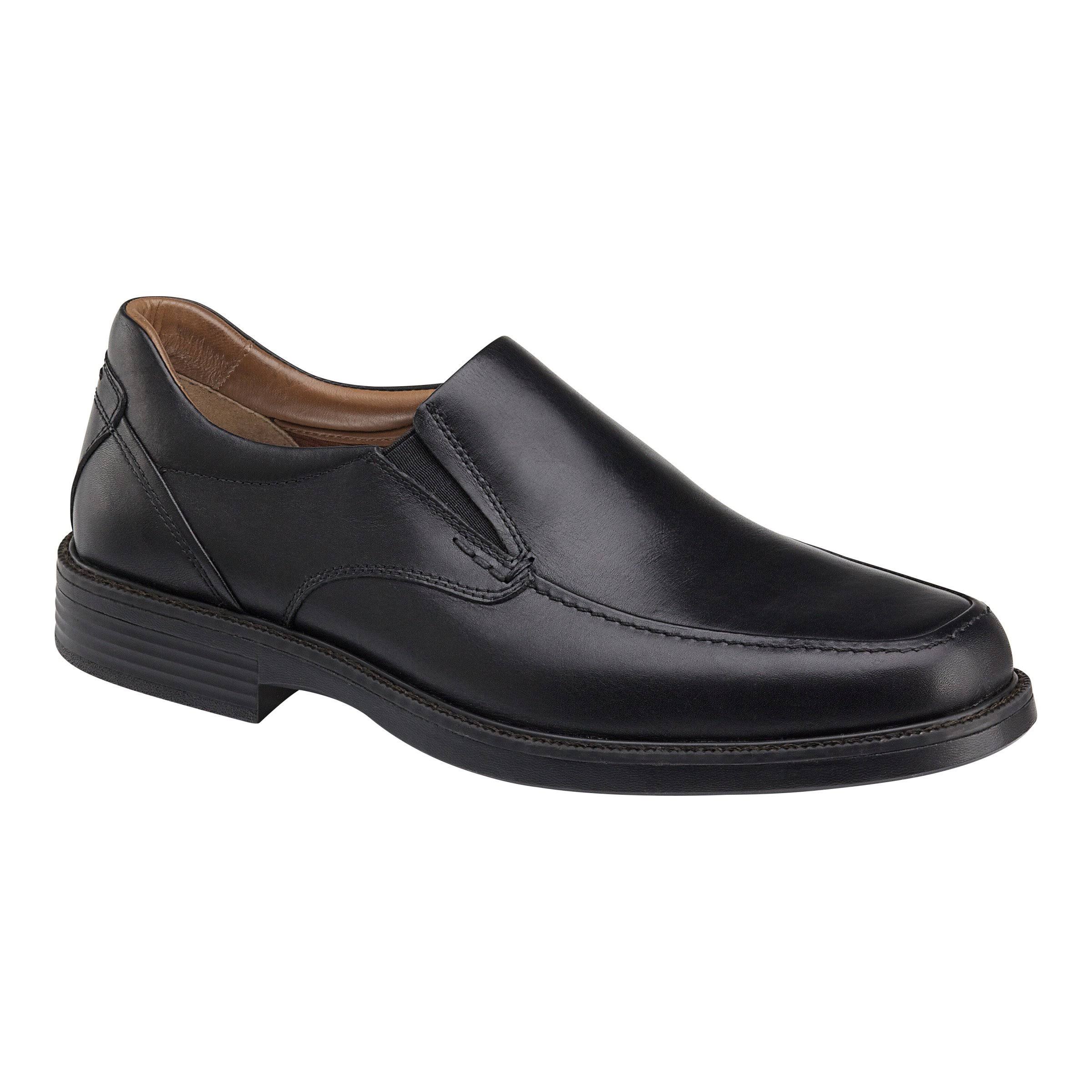 Johnston u0026 Murphy Men&s Stanton Moc Venetian, Black Waterproof Calfskin Size: 12 M