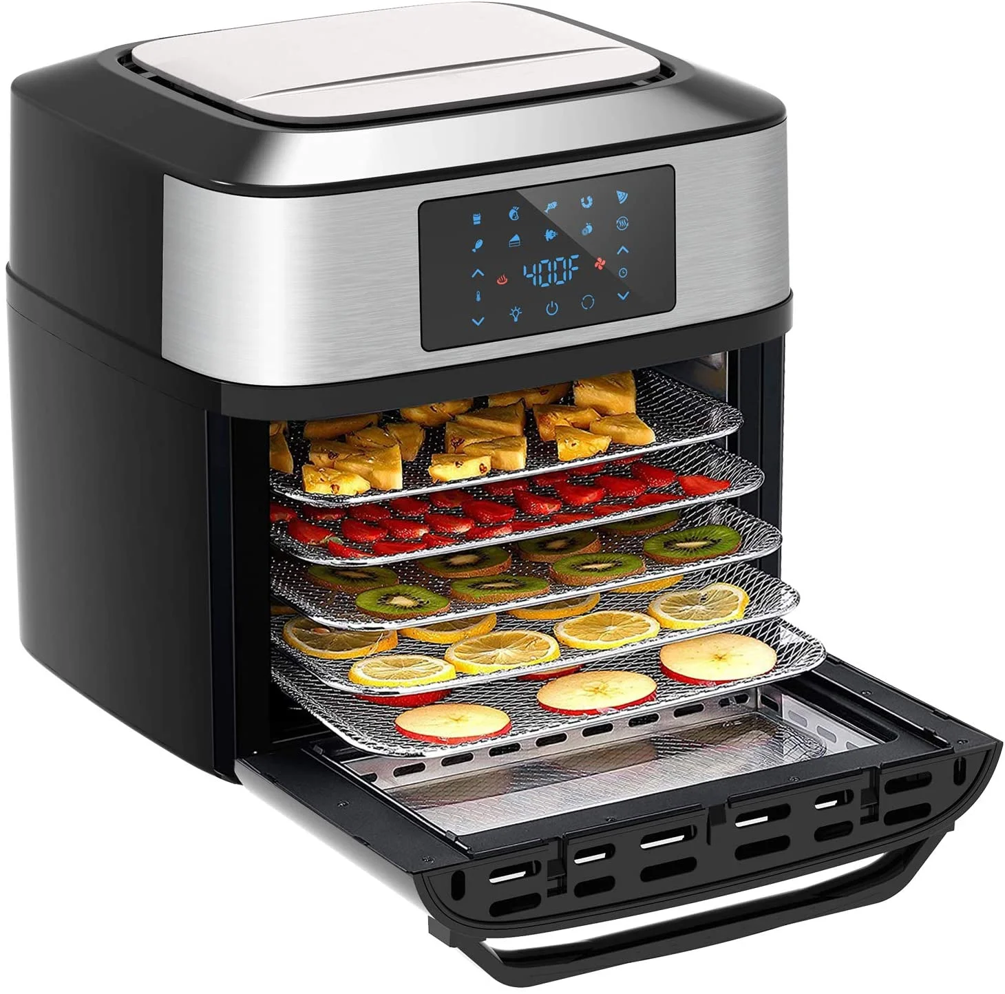10-in-1 Air Fryer Oven, 20 Quart Airfryer Toaster Oven Combo, 1800W Large Air Fryers, Convection Toaster Oven with Rotisserie Dehydrator