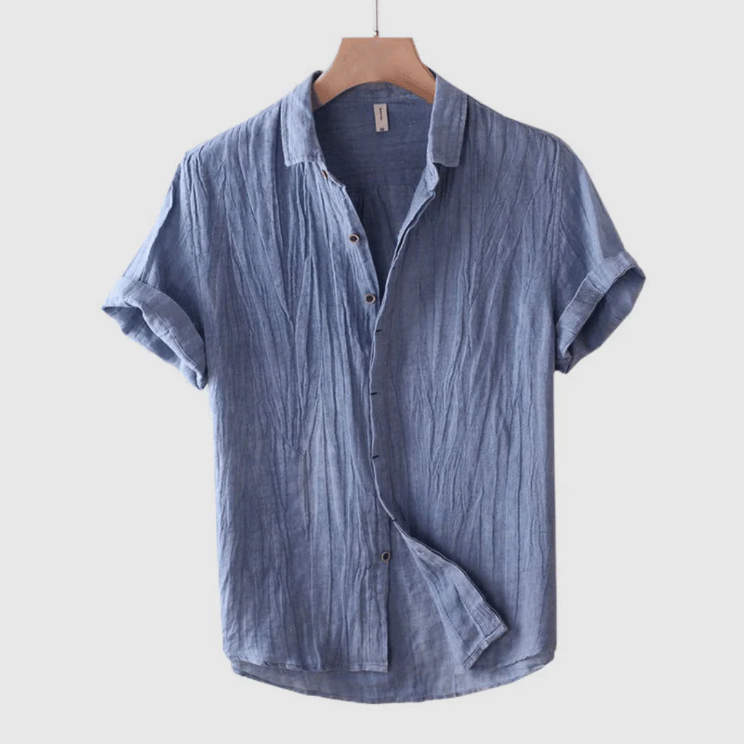 Einar | Short-Sleeve Linen Shirt