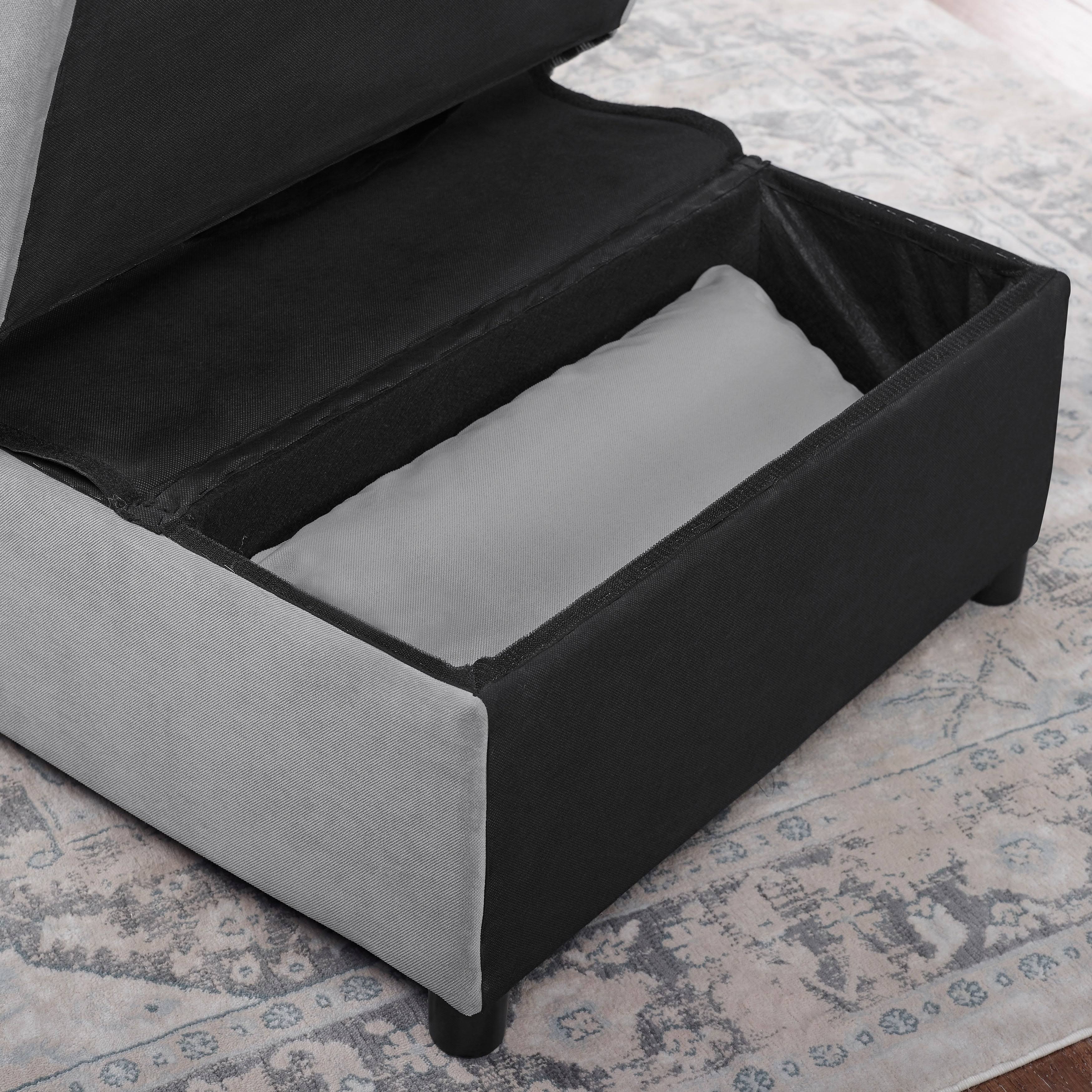 Furniture of America Alice Contemporary Upholstered Futon Chair - Grey