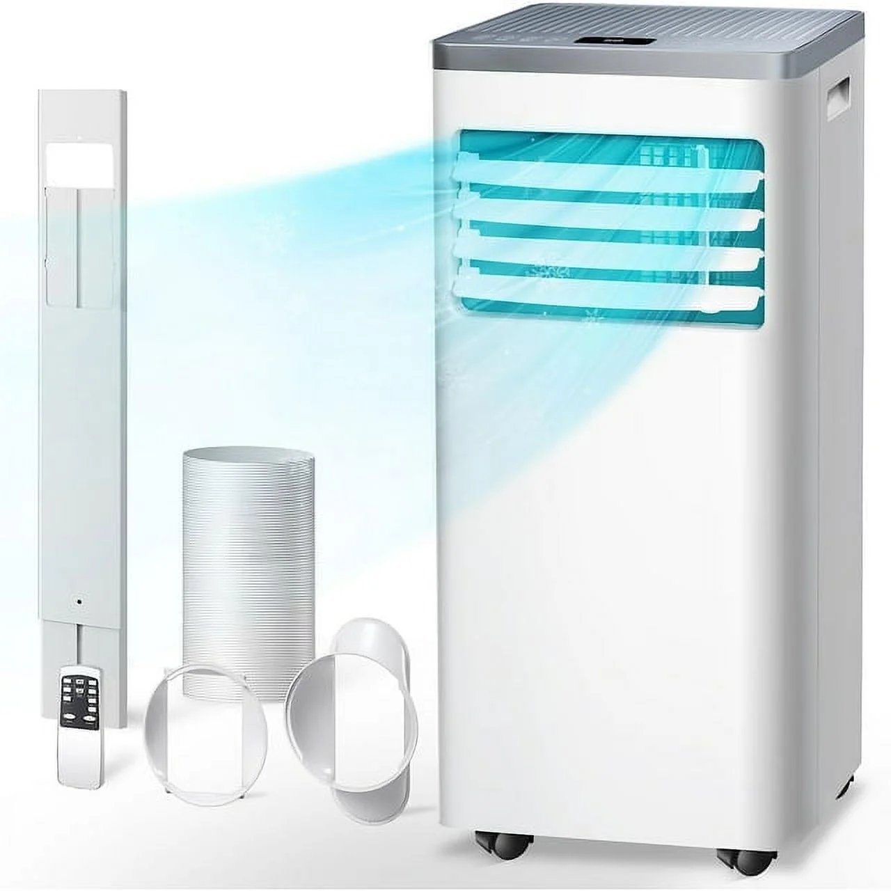 KISSAIR 5,000 BTU (8,000 BTU ASHARE) Portable Air Conditioner,3-in-1 Portable AC Unit for Room Up to 350 Sq.Ft