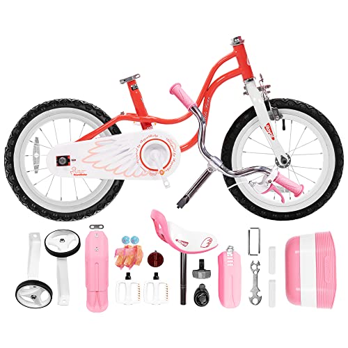 Royalbaby Princess Girls Kids Bike 12 14 16 18 20 Inch Children Bicycle with Basket for Age 3-12 Years