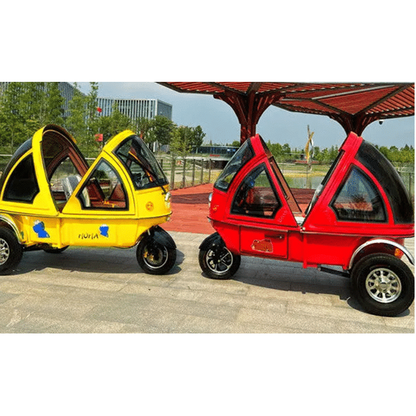 Electric vehicle tricycle fully enclosed transfer baby with shed adult folding semi-enclosed tricycle