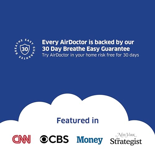 AIRDOCTOR AD5500i SMART 4-in-1 Air Purifier for Extra Large Spaces & Open Concepts with UltraHEPA, Carbon & VOC Filters