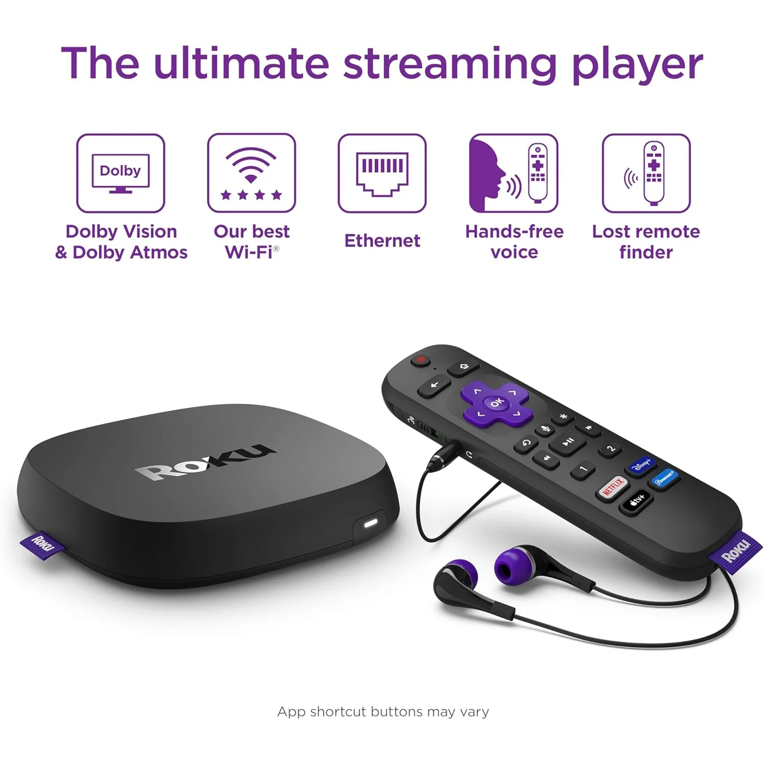 Roku Ultra 4K/HDR/Dolby Vision Streaming Device with Voice Remote Pro and Roku Express HD Bundle - Radiant Selections