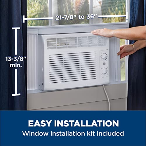 GE Window Air Conditioner Unit, 6,000 BTU for Small Rooms up to 250 sq ft. with Adjustable Fan and Cooling Settings