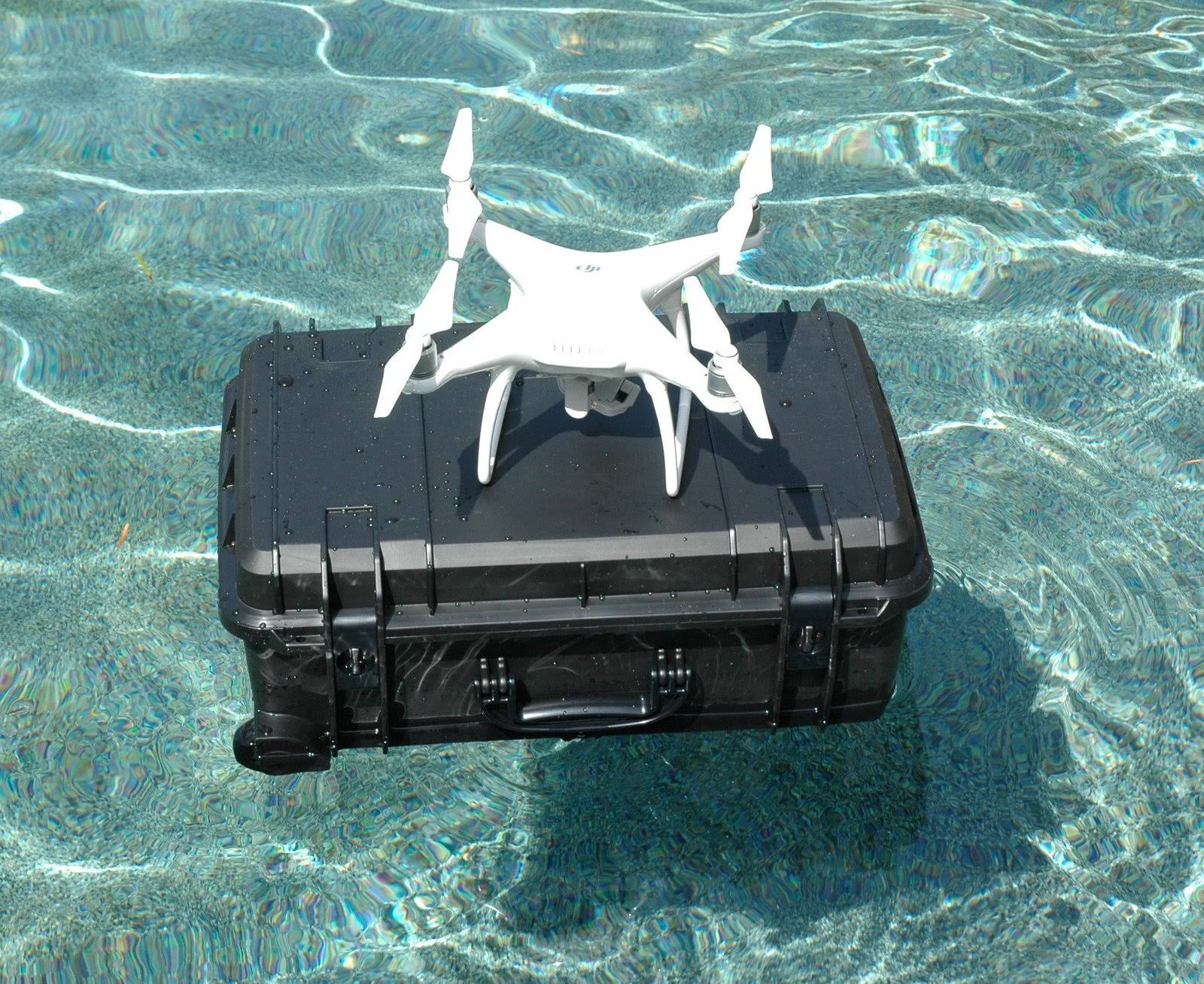 Case Club Waterproof DJI Phantom 4 Drone Wheeled Case with Silica Gel