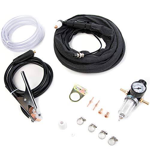 Biltek 50Amp Air Plasma Cutter, 1/2x22 inch Cut 110V/220V Input CUT50D DC Inverter Dual Voltage with Pre-Installed 110V US Plug,