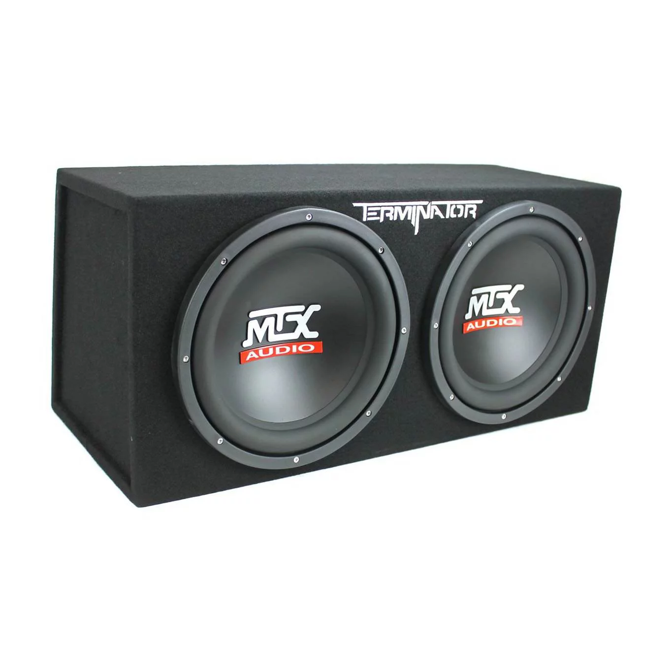 MTX TNE212D 12" 1200W Dual Loaded Subwoofer Box + 1500W Amplifier + Capacitor