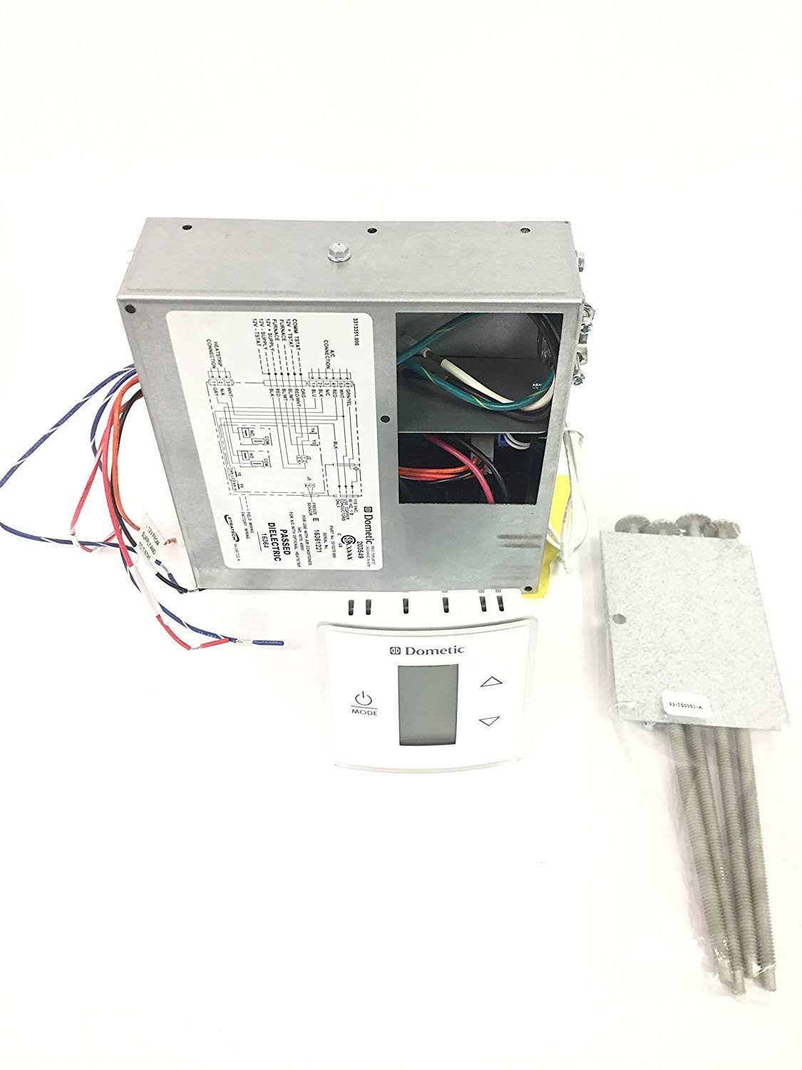 Dometic 3316232.000 Capacitive LCD Touch Thermostat with Control Kit Polar White