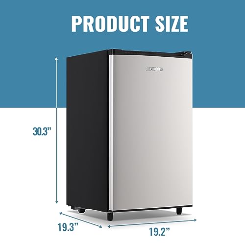 DEMULLER Upright Freezer Large Freezer Low Energy Single Door Freestanding Freezer for Kitchen, Apartment, Basement, Dorm