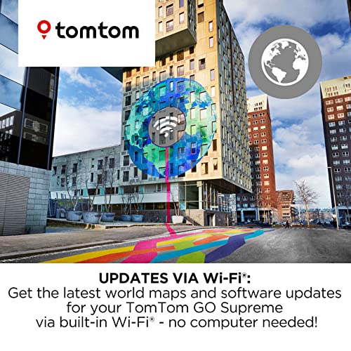 TomTom GO Supreme 6” GPS Navigation Device with World Maps, Traffic and Speed Cam alerts thanks to TomTom Traffic, Updates via WiFi