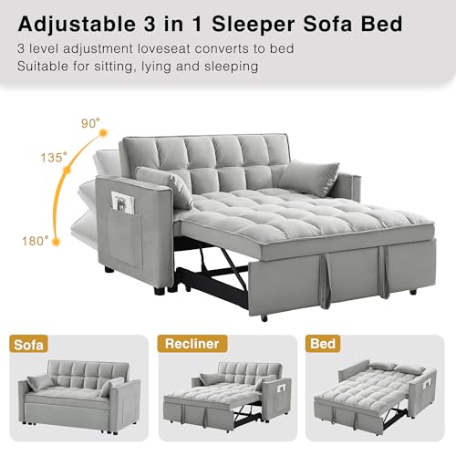 3 in 1 Convertible Sleeper Sofa Bed