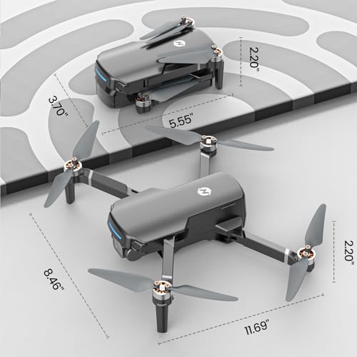 Holy Stone GPS Drone with 4K UHD Camera for Adults Beginner; HS360S 249g Foldable FPV RC Quadcopter with 10000 Feet Control Range, Brushless Motor