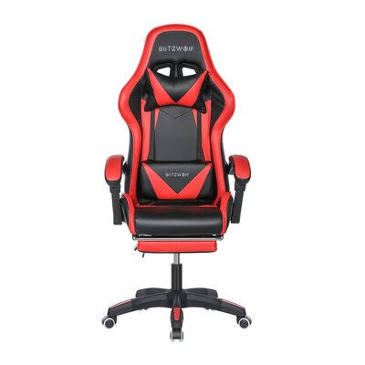 Ergonomic Design High Back PC u0026 Racing Game Chair KingSo Color: Red