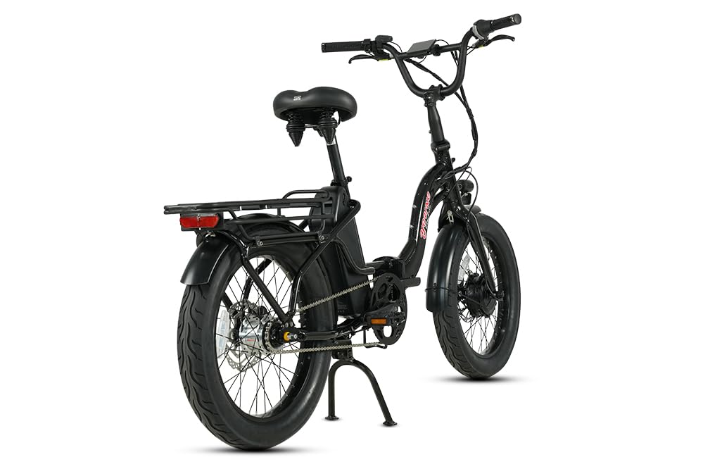 SDU E-Urban, 500W Young Electric Commute Bike, 500W Lightweight Folding Ebike for Adults, 20'' x 3.0'' Tire with Internal Gear Hub