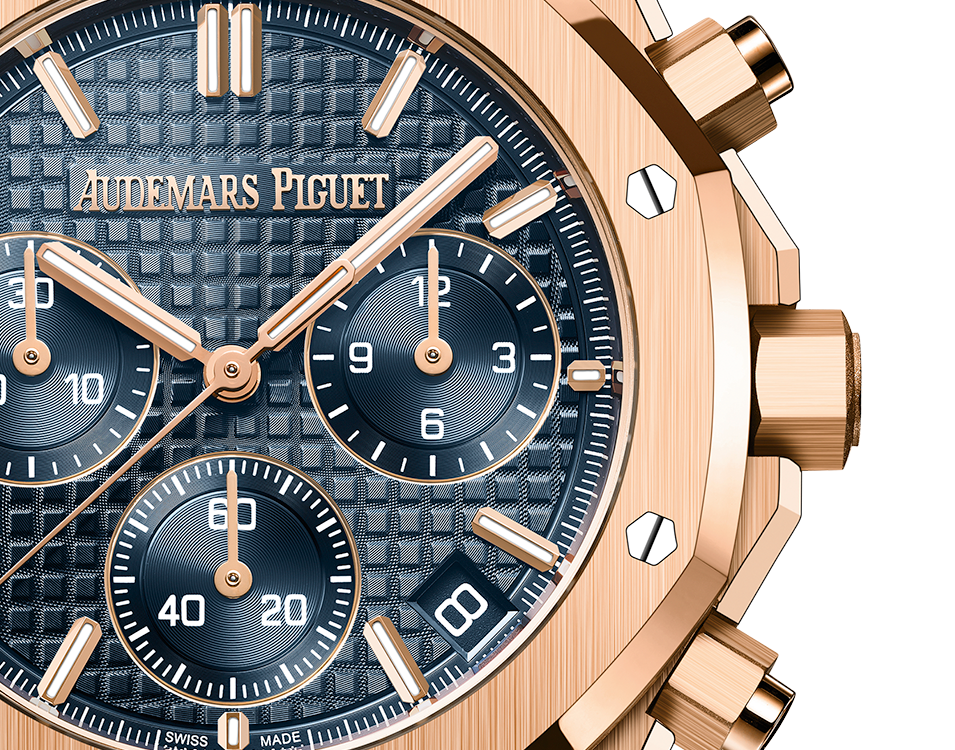 ROYAL OAK Pink Gold &ldquo;Bleu nuit nuage 50&rdquo; Dial CHRONOGRAPH 41mm