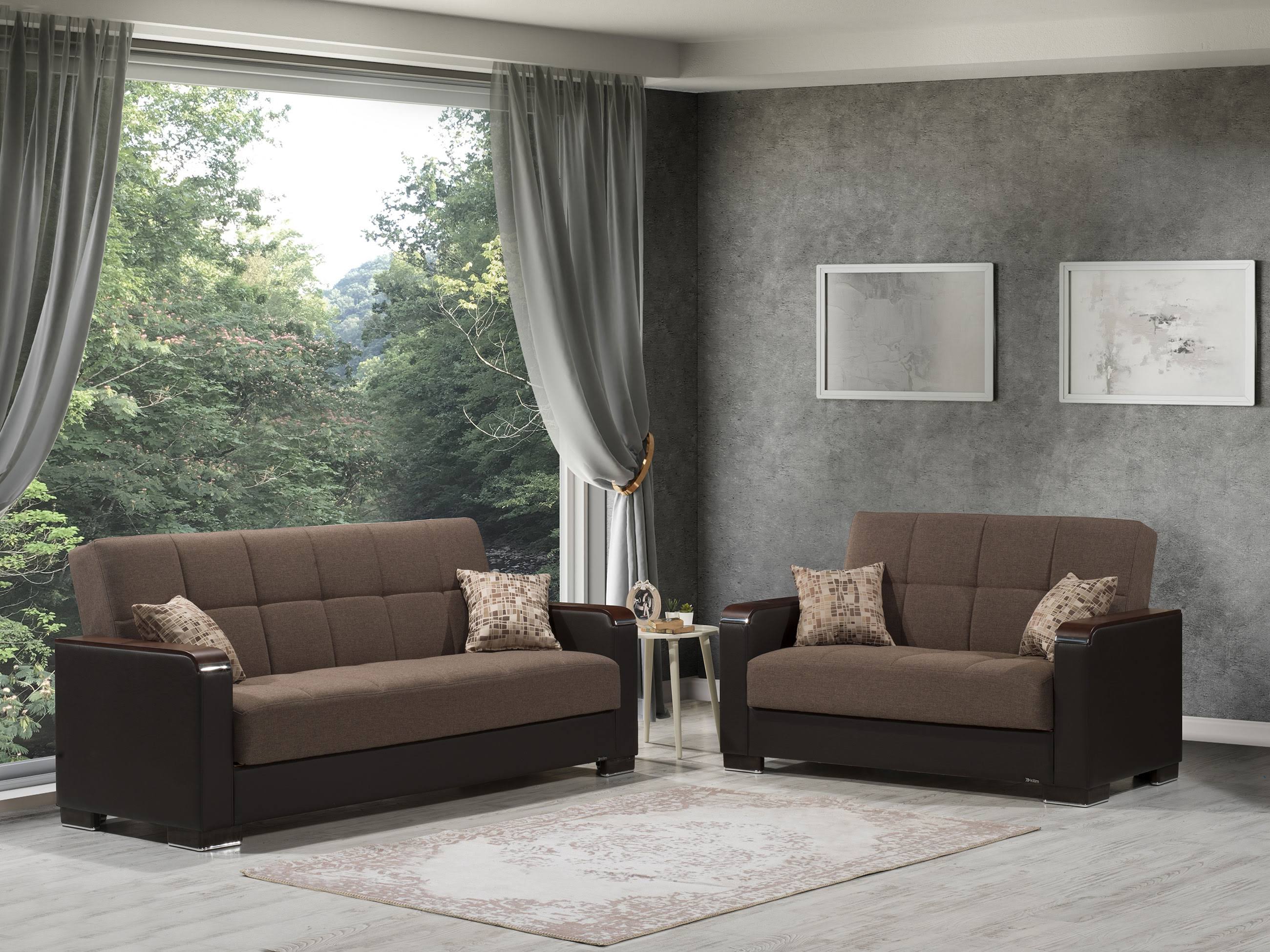 Armada x Brown Sofa Bed by Casamode