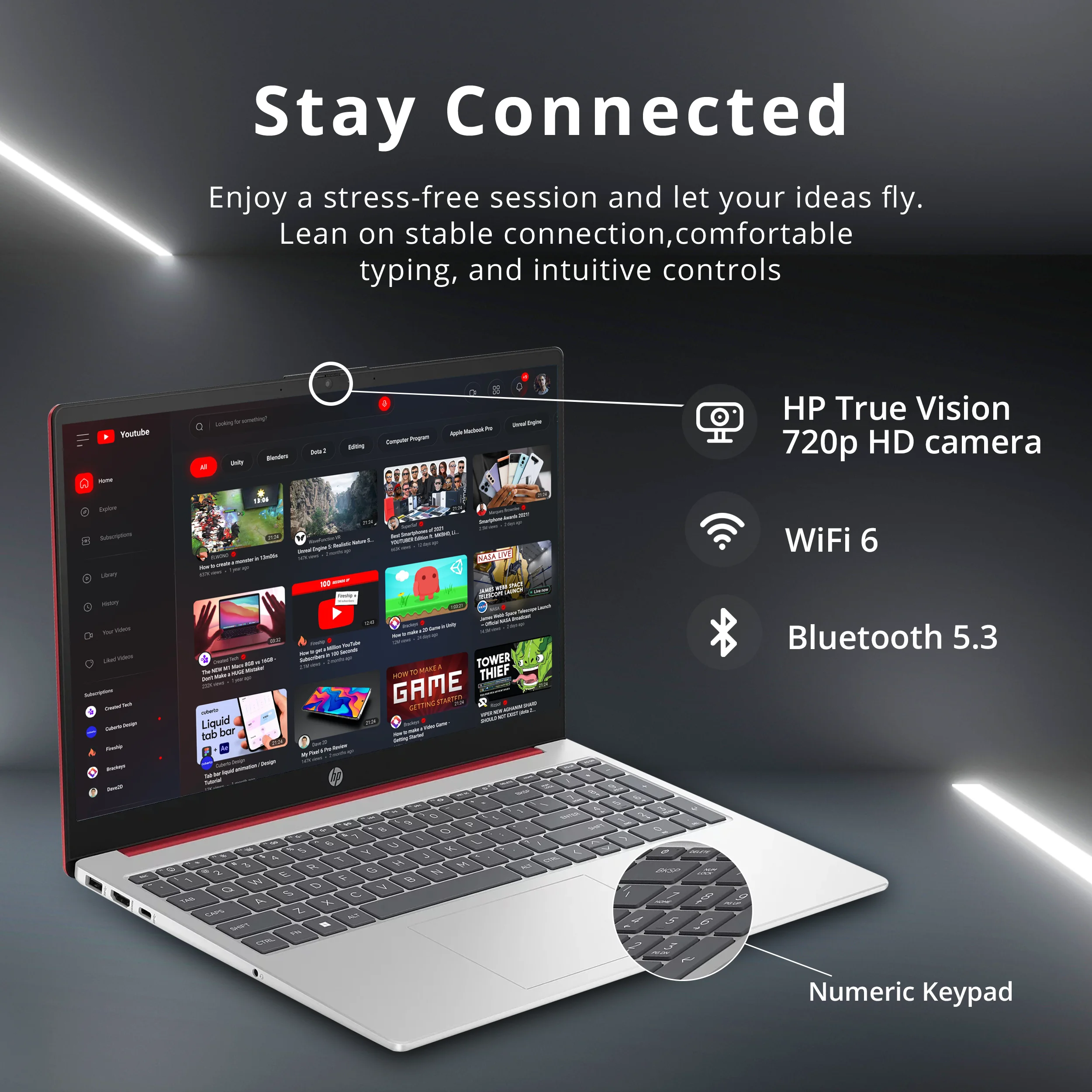 HP 15.6 Business Laptop with Intel Pentium and 16GB RAM