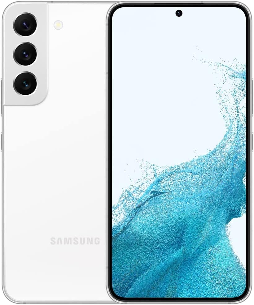 Samsung Galaxy S22 Smartphone, Factory Unlocked Android Cell Phone, 128GB, 8K Camera & Video, US Version, Phantom White (Renewed)