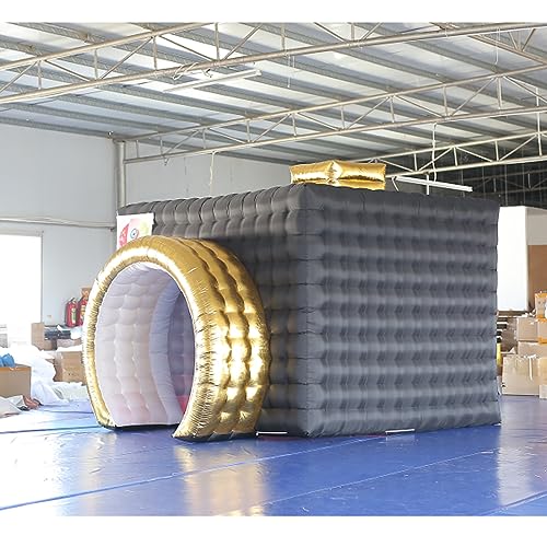 SAYOK Inflatable Party Tent Inflatable Nightclub White Inflatable Camera Photo Booth Enclosure Inflatable Cube Tent for Event, Show, Exhibition, Bars