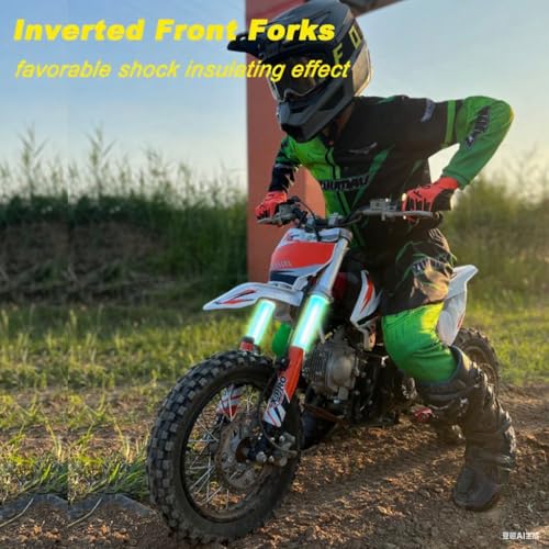 X-PRO X15 110cc Zongshen Brand Engine Dirt Bike with Semi-Automatic Transmission, Kick Start,12"/10" Wheels! (Black)