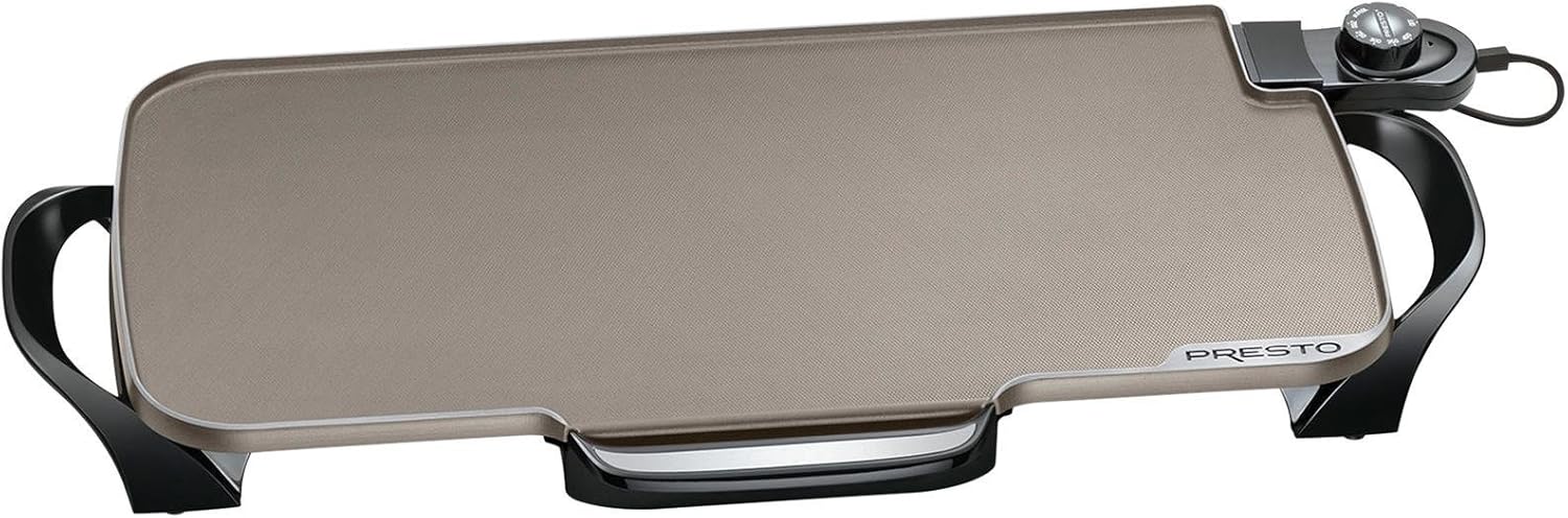 Presto 22-inch Ceramic Electric Griddle (07062) and 16-Inch Electric Skillet (06852) Bundle
