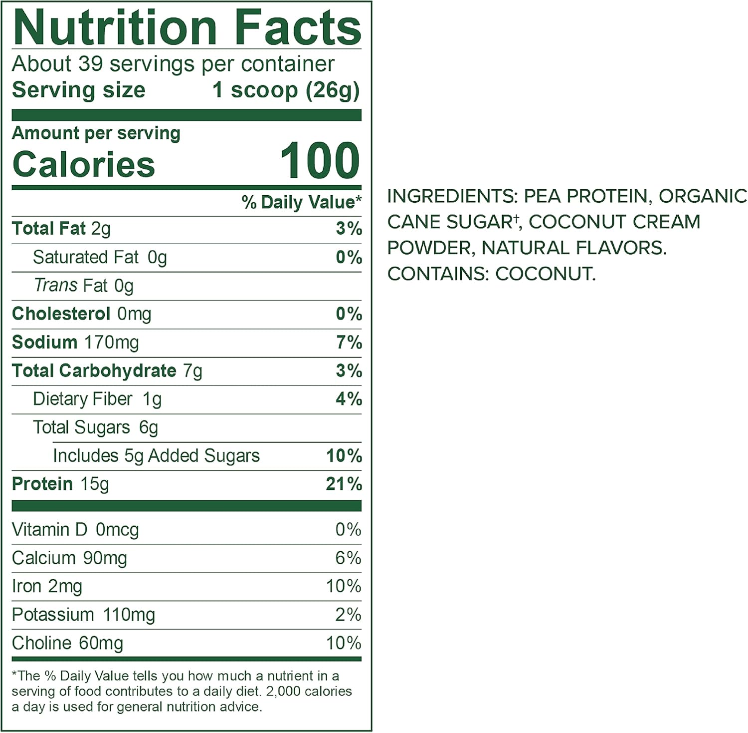 Vega Protein Made Simple, Vanilla, 39 Servings XL Tub - Plant Based Healthly Vegan Protein Powder with no Stevia, Dairy Free, Gluten Free, Vegetarian