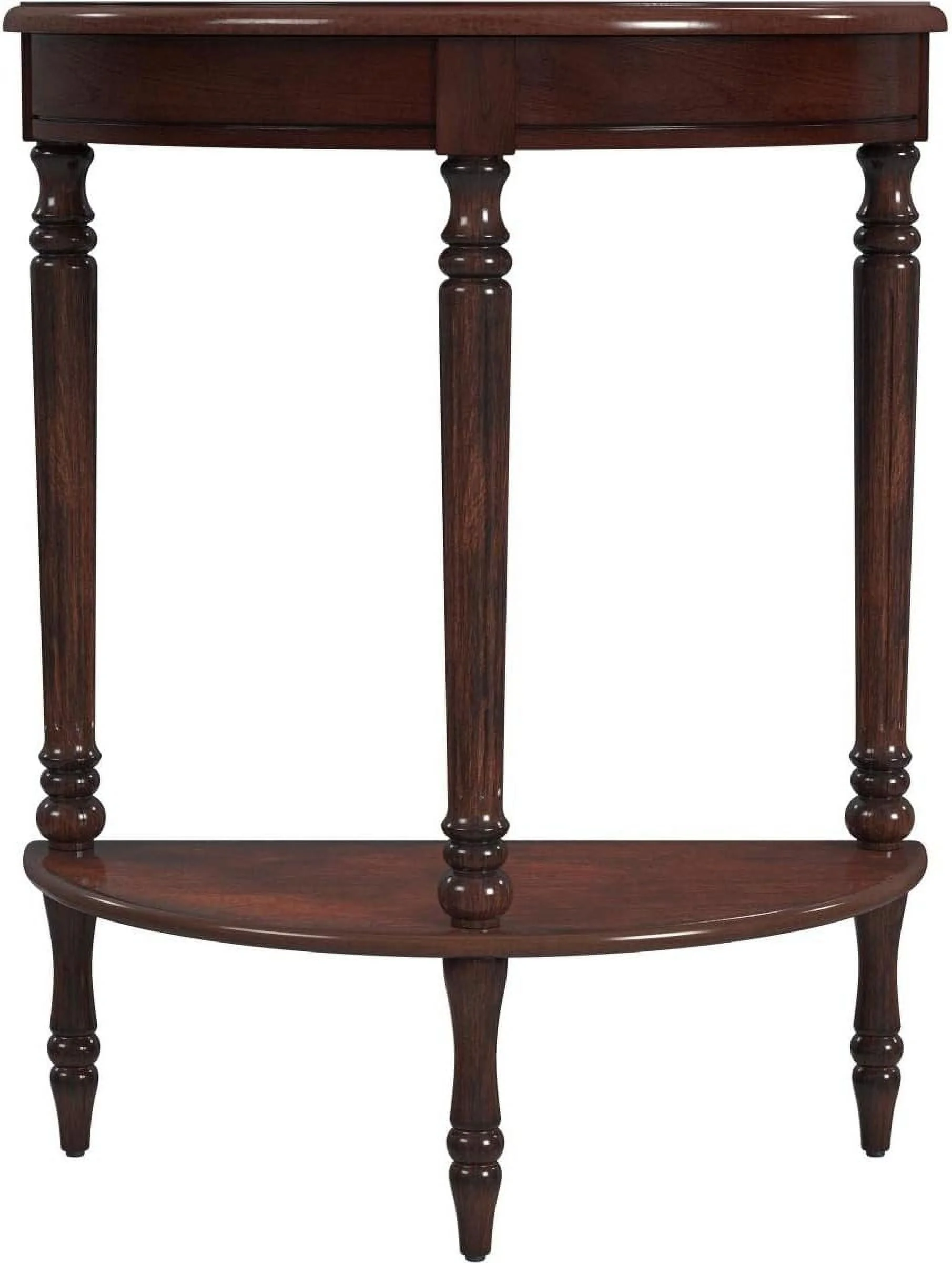 Bellini Demilune Console Table - Cherry Brown
