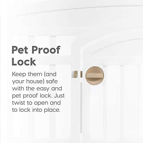 IRIS USA 6 Panel Exercise Pet Playpen with Door - Pet Supplies online store