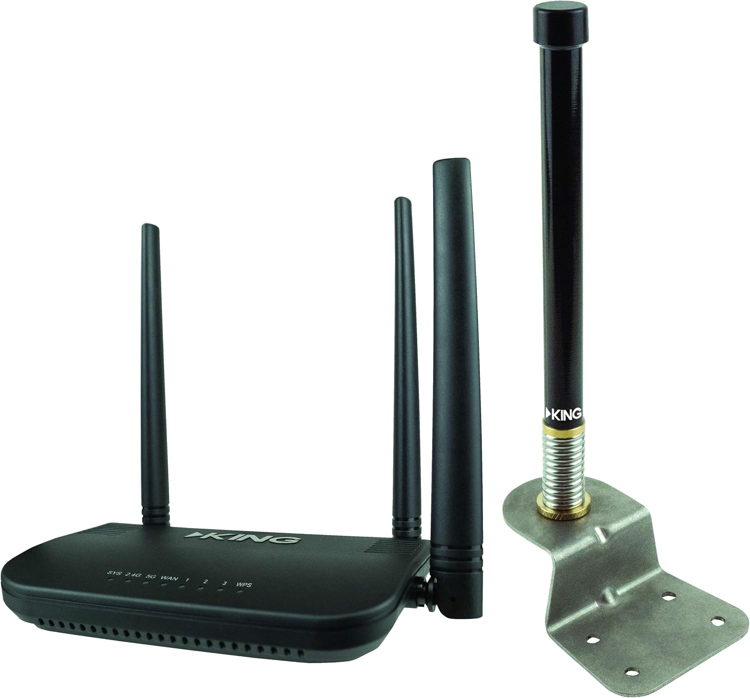 KING KS1000 Swift Range Extender and WiFiMax Router , Black