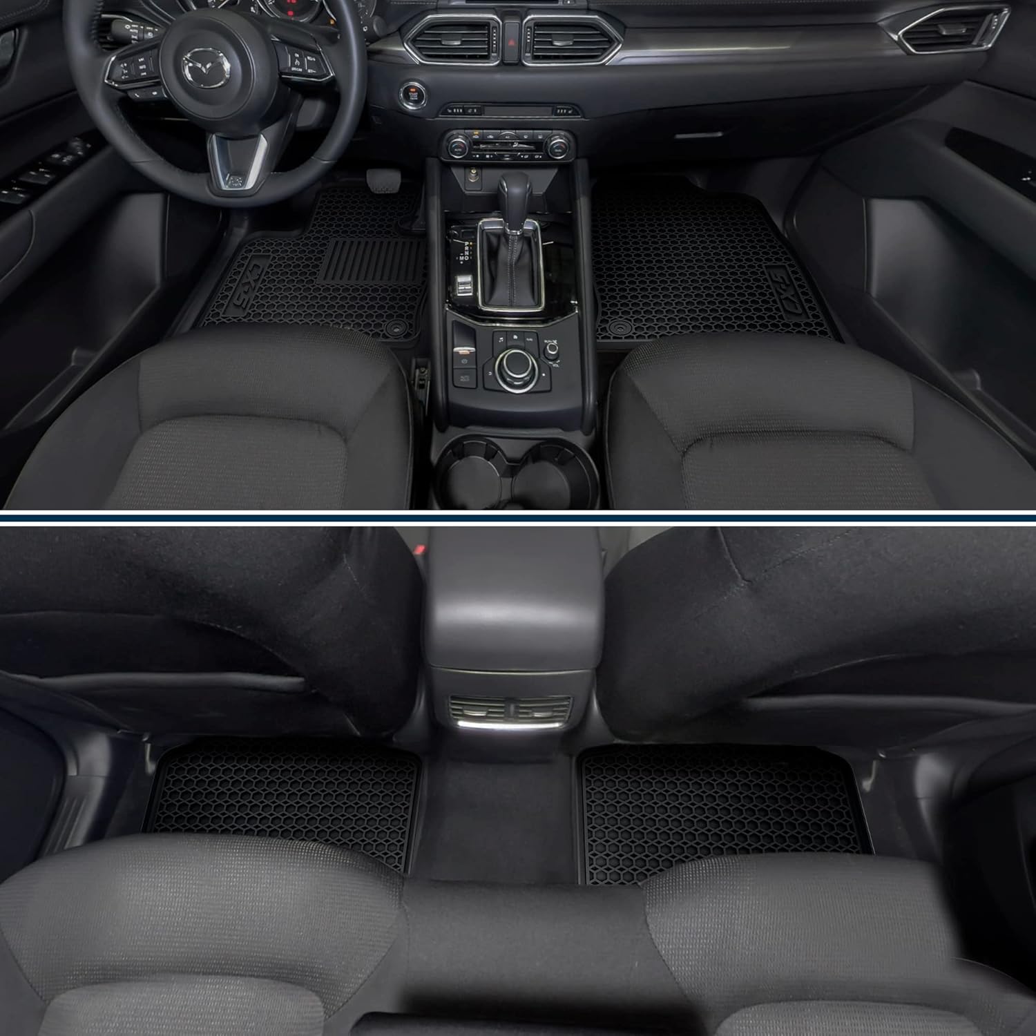 Floor Car Mat Set Replacement for Mazda CX-5 2017+ All Weather Floor Mats - CX-5 All Weather Interior Floor Liners by Automajor
