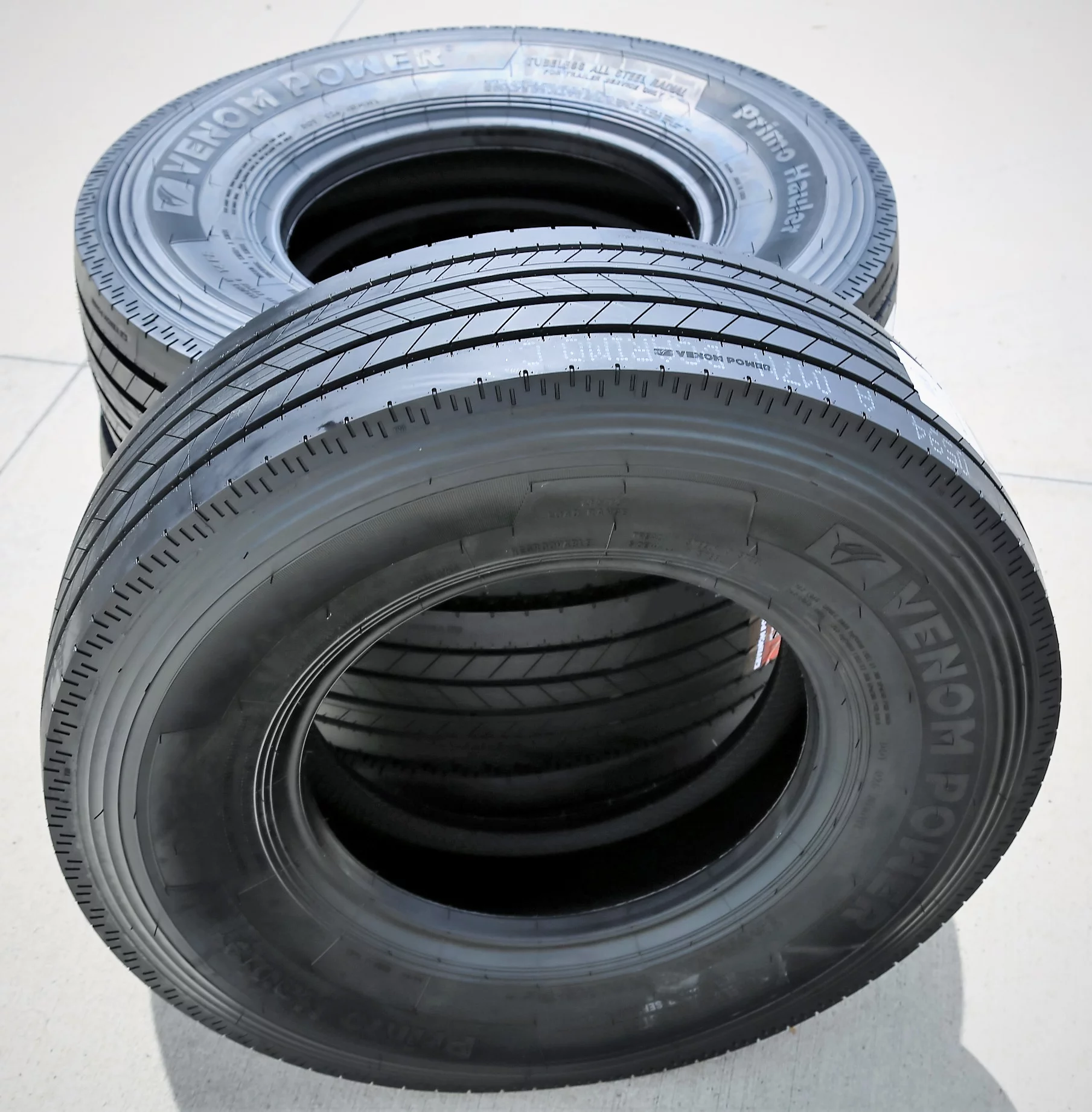Set of 4 (FOUR) Venom Power Primo Hauler All Steel ST 235/85R16 Load G (14 Ply) Trailer Tires - Radiant Selections