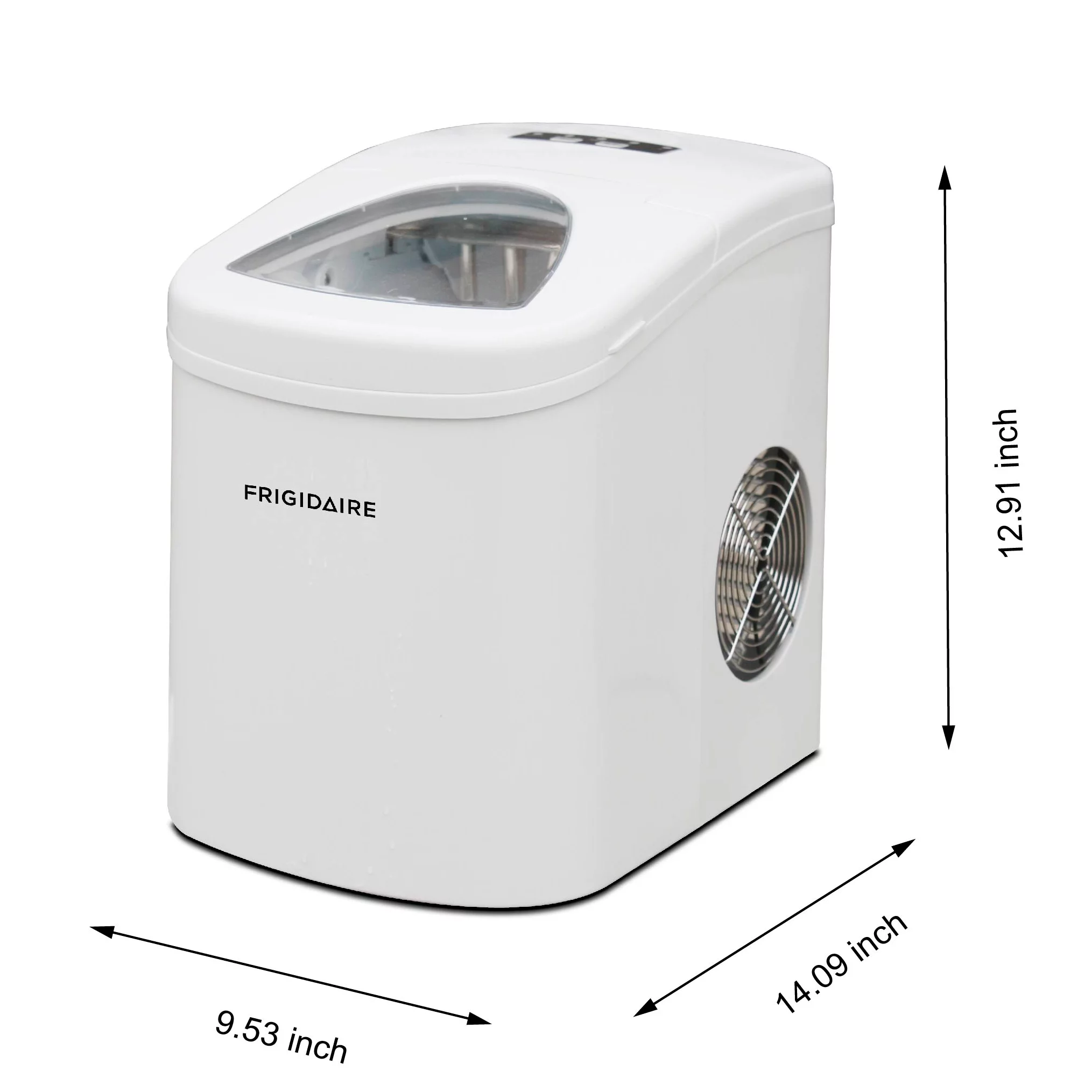Frigidaire 26lbs. Portable Countertop Ice Maker (Ice Bullets)- Silver