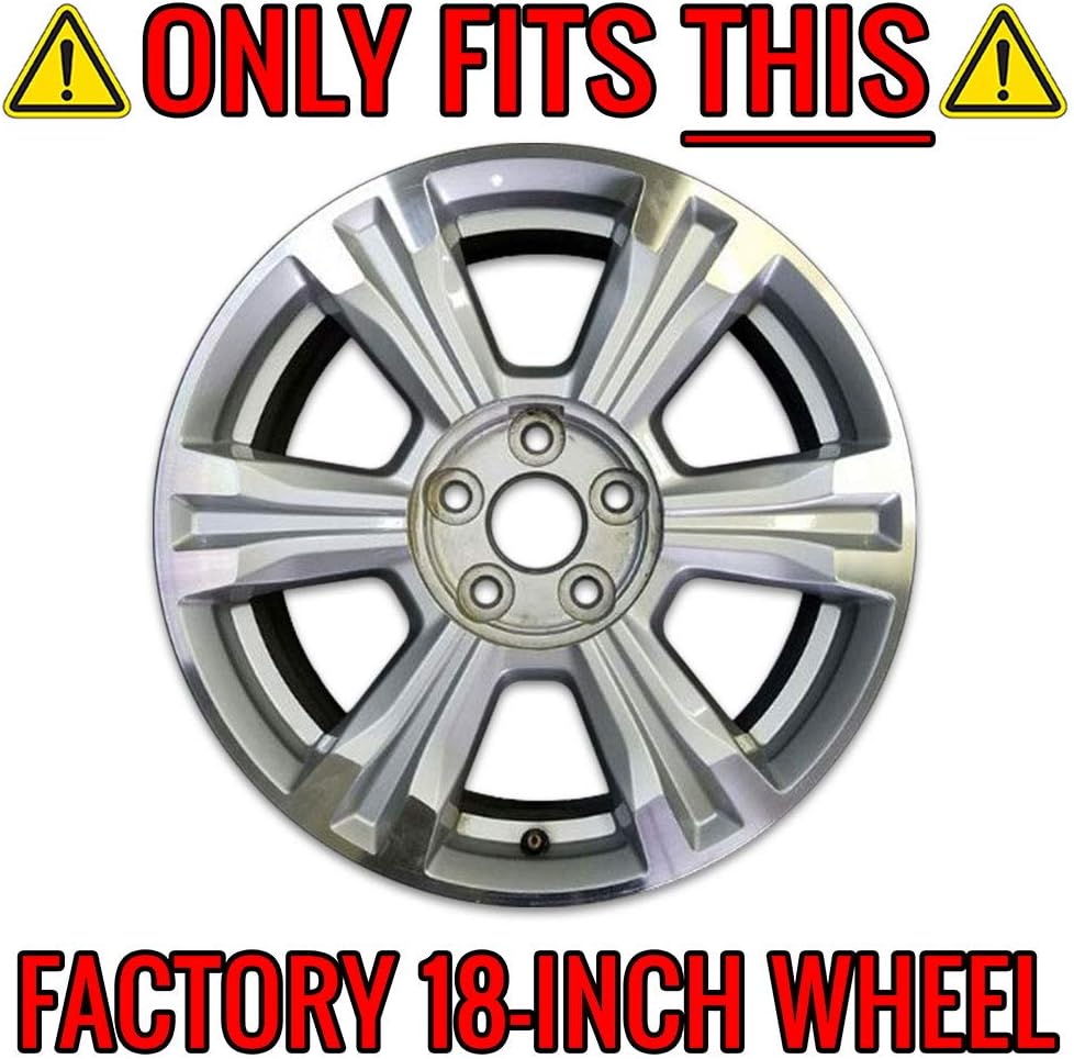 Upgrade Your Auto 18" Gloss Black Wheel Skins (Set of 4) for GMC Terrain 2016-2017
