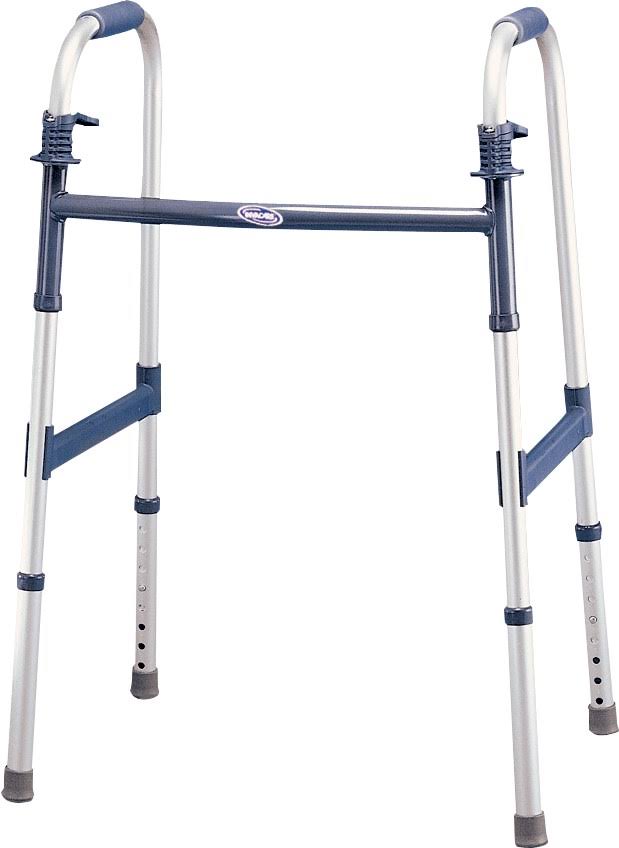 Invacare Dual-Release Adult Paddle Walker with 5x22 Fixed Wheel