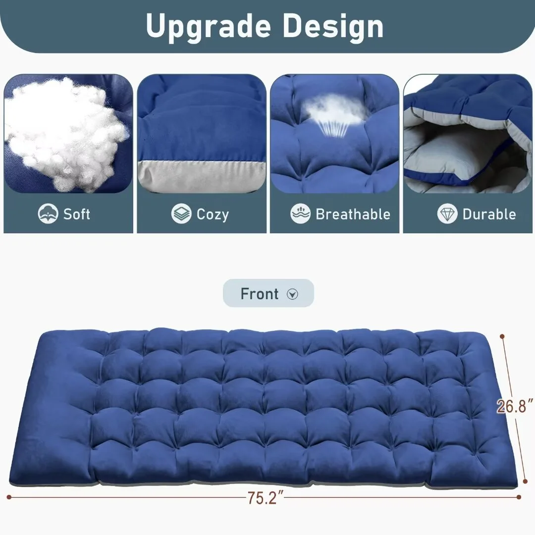 Docred Lounge Chair for Outdoor,Adjustable 5-Position Folding Chaise Lounge Chairs W/Face & Arm Holes