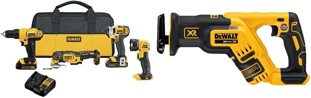 DEWALT 20V MAX* XR Reciprocating Saw, Compact, Tool Only (DCS367B)