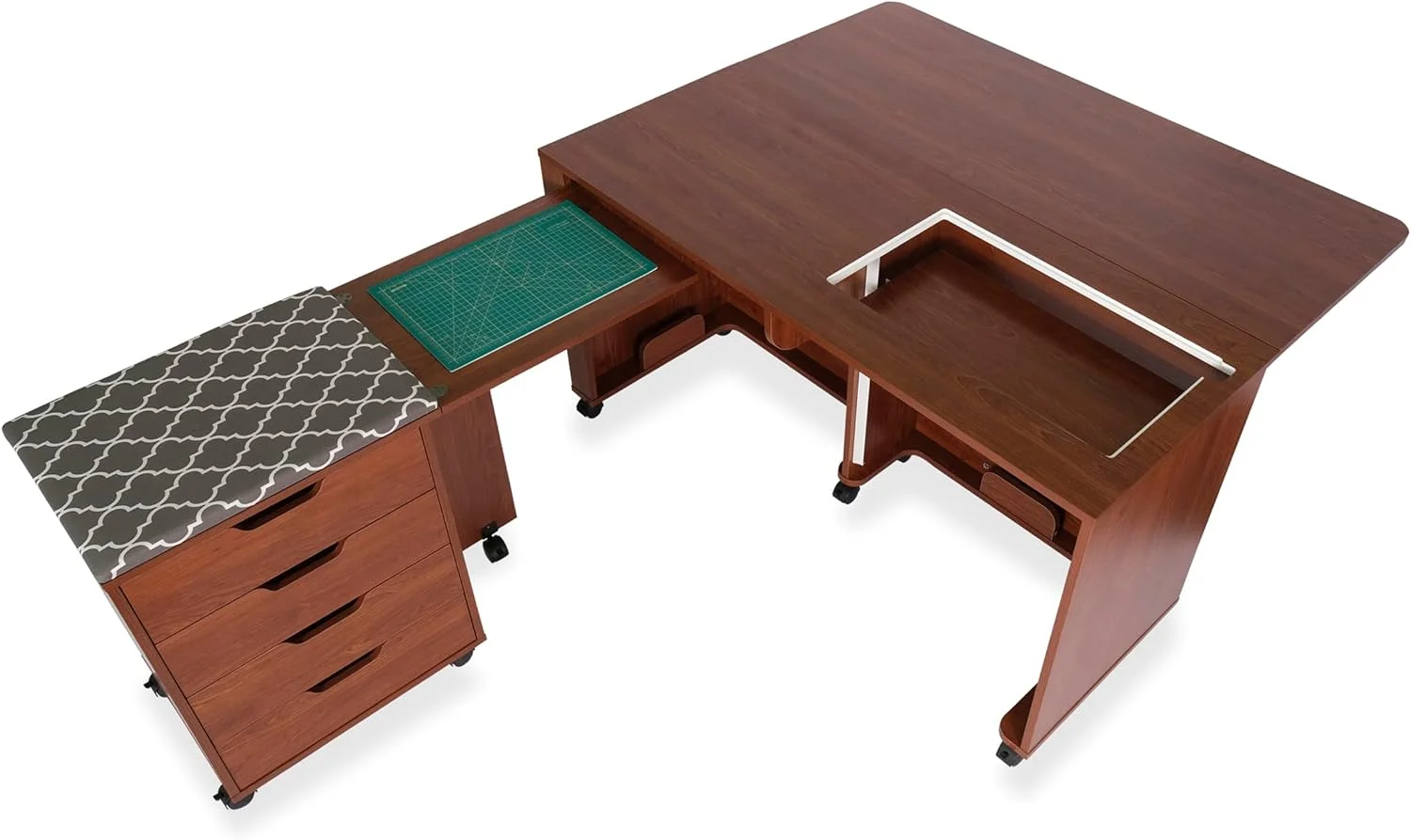 Arrow Laverne & Shirley Sewing Cabinet - Teak - Curated Treasures Market