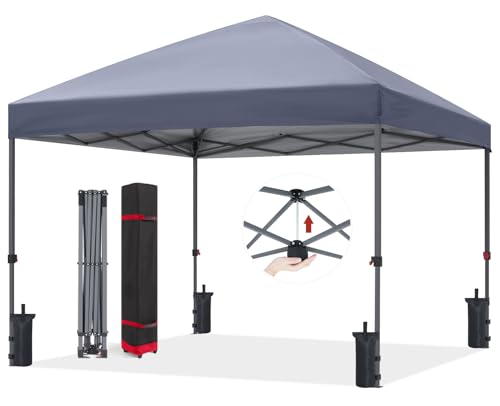 ABCCANOPY Durable Easy Pop up Canopy Tent 10x10, Red