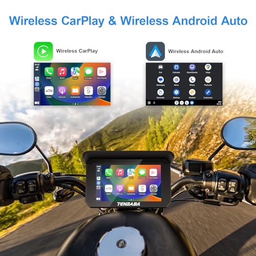 Professional Motorcycle Camera, Motorcycle Carplay & Motorcycle Android Auto, Motorcycle Dash Cam, 5" Motorcycle GPS Navigation, Motorcycle TPMS