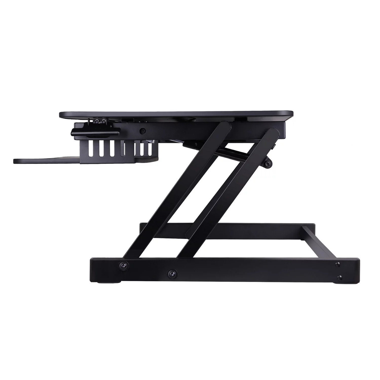 Rocelco 37.5" Deluxe Height Adjustable Standing Desk Converter in Black