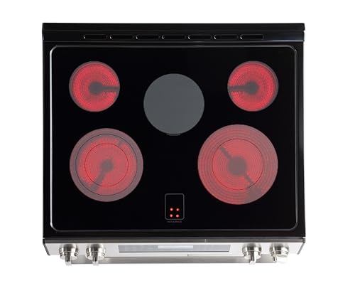 Rangaire Stainless Steel Gas/Electric/Induction Range 4 and 5 Cooktop Burners, True Convection, Steam and Self Clean