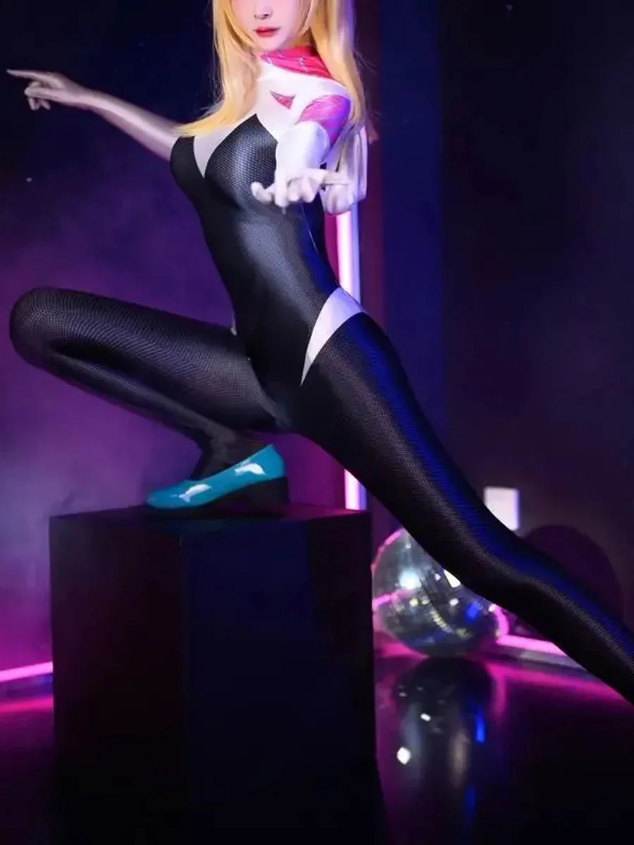 'Ghost City' Gwen Cosplay Sexy Tights Bodysuit